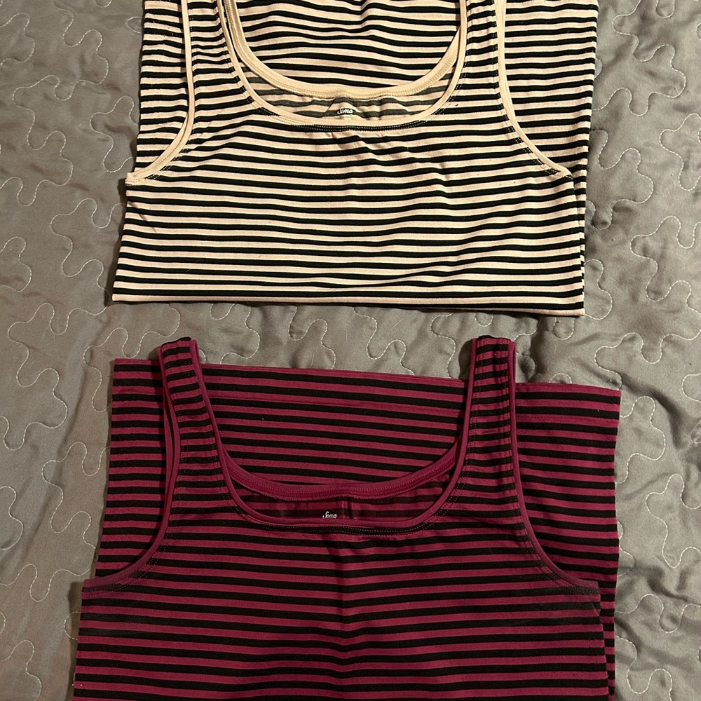 ⭐️ Soma MED. striped ladies tank tops - set of 2 - Picture 2 of 4